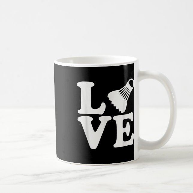 Badminton-Liebe Kaffeetasse (Rechts)