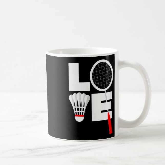 Badminton-Liebe Kaffeetasse (Rechts)