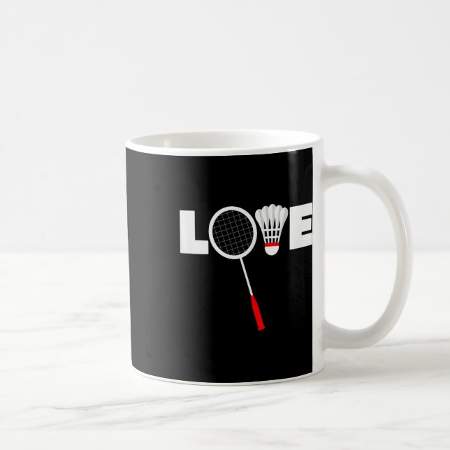 Badminton - Liebe  Kaffeetasse (Rechts)