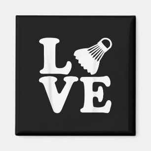 Badminton-Liebe Magnet
