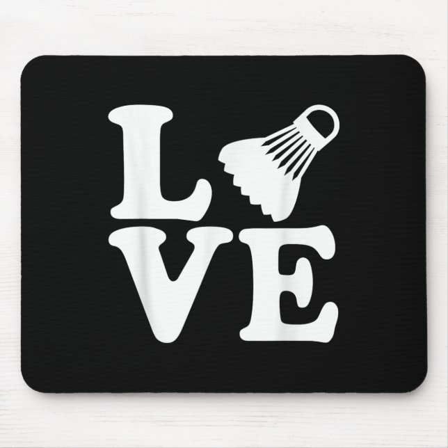 Badminton-Liebe Mousepad (Vorne)