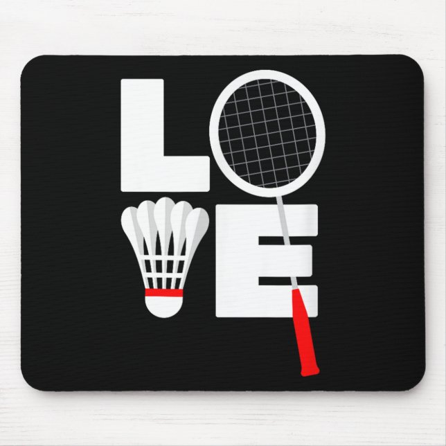 Badminton Liebe  Mousepad (Vorne)