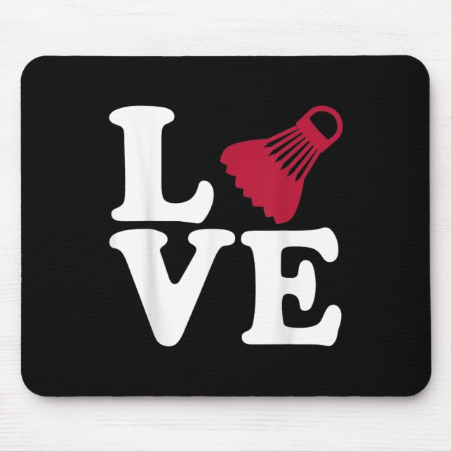 Badminton Liebe  Mousepad (Vorne)