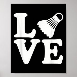 Badminton Liebe Poster