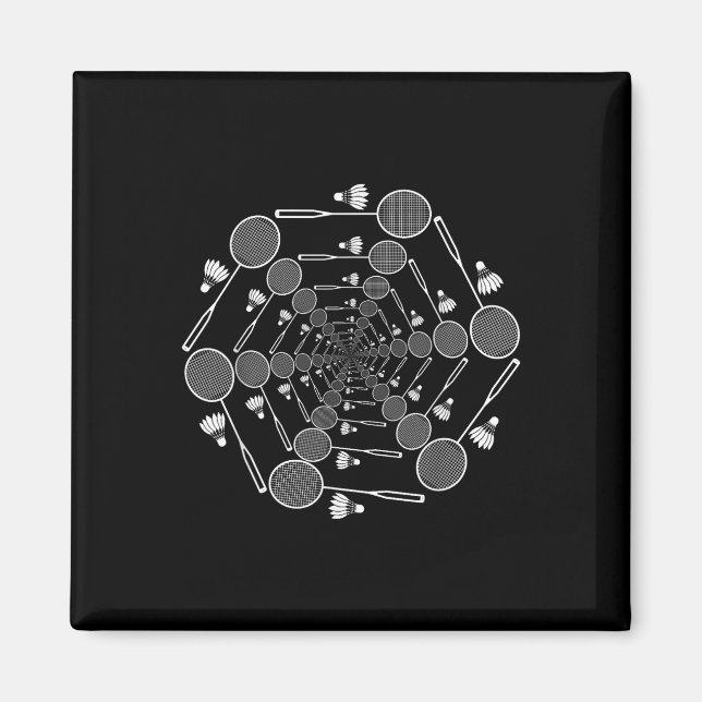 Badminton Liebe Team Player Coach Magnet (Vorne)