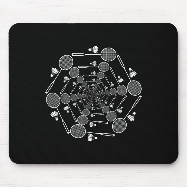 Badminton Liebe Team Player Coach Mousepad (Vorne)
