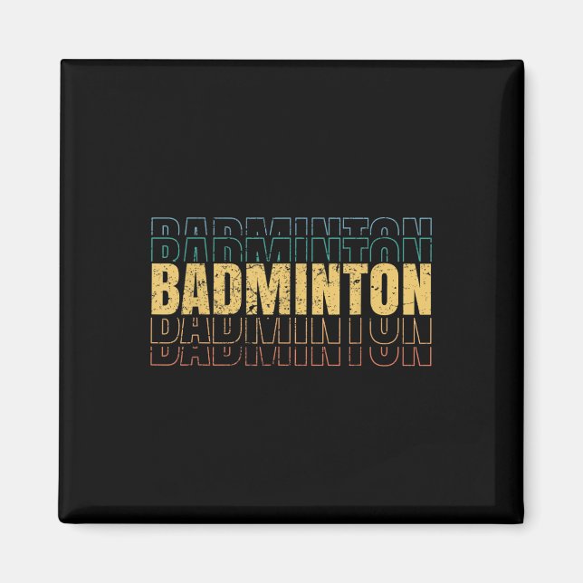 Badminton-Liebes-Team-Spieler-Trainer  Magnet (Vorne)