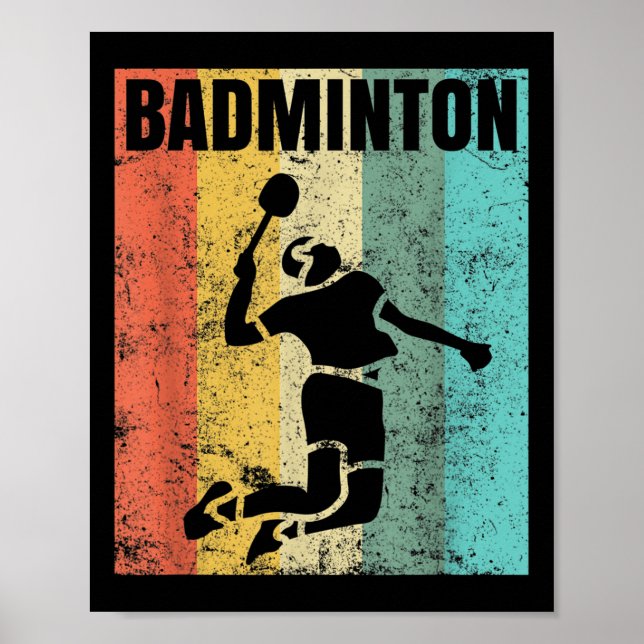 Badminton-Liebes-Team-Spieler-Trainer  Poster (Vorne)