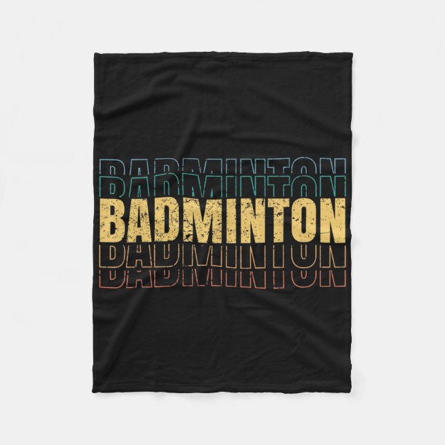 Badminton-Liebes-Teamspieler-Trainer  Fleecedecke (Vorderseite)