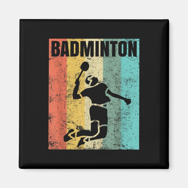 Badminton-Liebes-Teamspieler-Trainer  Magnet (Vorne)