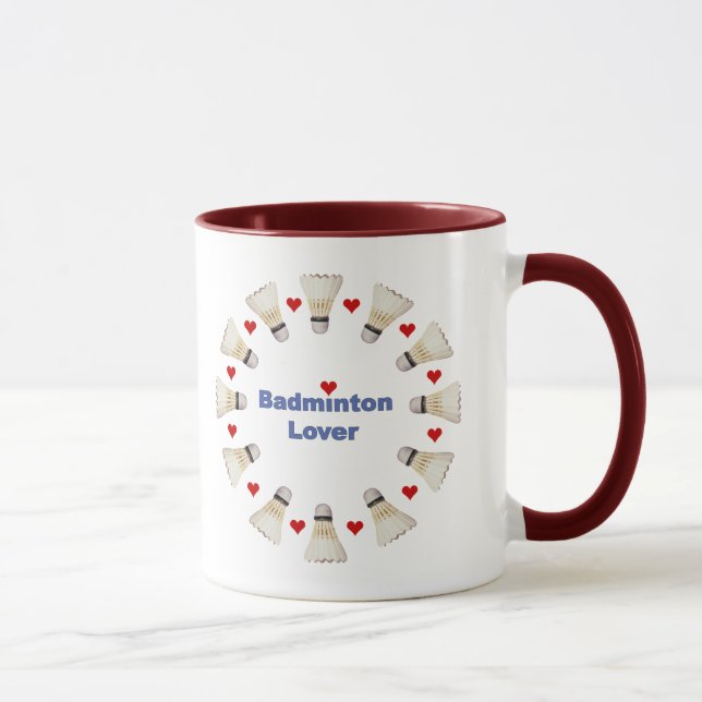 Badminton-Liebhaber Tasse (Rechts)