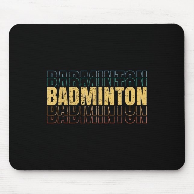 Badminton Love Team Player Coach  Mousepad (Vorne)