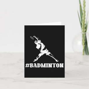 Badminton Lover Funny Sports Player Coach Graphic Karte