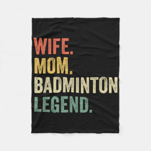 Badminton Lustige Ehefrau Mutter Legende Vintage M Fleecedecke