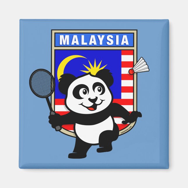 Badminton Malaysia Panda Magnet (Vorne)