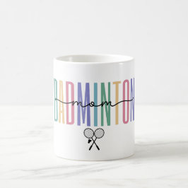 Badminton Mama farbenfroh Kaffeetasse