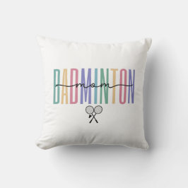Badminton Mama farbenfroh Kissen