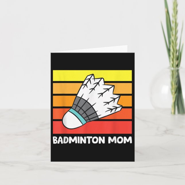 Badminton Mama Funny Badminton Mother Karte (Vorderseite)