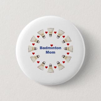 Badminton-Mama-Herzen Button