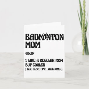 Badminton Mama Player Shuttle Karte