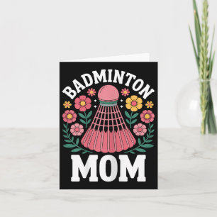 Badminton Mama Shuttle Funny Badminton Karte