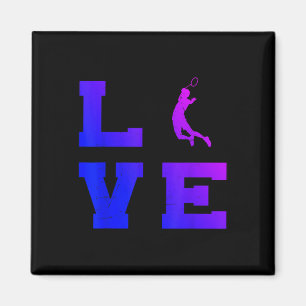 Badminton Männer Frauen Badminton Spieler Federbal Magnet
