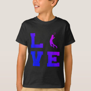 Badminton Männer Frauen Badminton Spieler Federbal T-Shirt