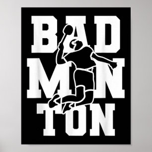 Badminton-Mannschaft Federball Spieler Trainer  Poster