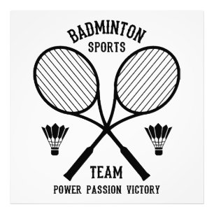 Badminton-Mannschaft Fotodruck