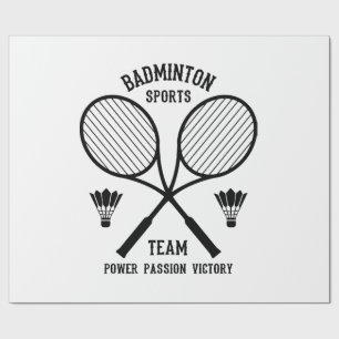 Badminton-Mannschaft Geschenkpapier