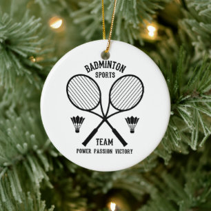 Badminton-Mannschaft Keramik Ornament