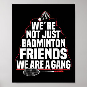 Badminton-Mannschaftsspiel Ein Gang Shuttle Spiele Poster