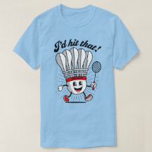 Badminton Mascot: "Das habe ich gehabt!"