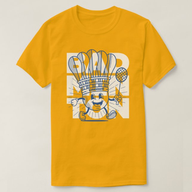 Badminton Mascot OVERPRINT T-Shirt (Design vorne)