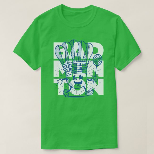 Badminton Mascot OVERPRINT T-Shirt (Design vorne)