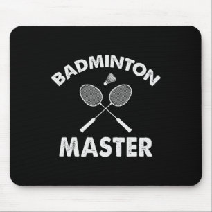 Badminton Master Funny Badminton Player Shuttle Ra Mousepad