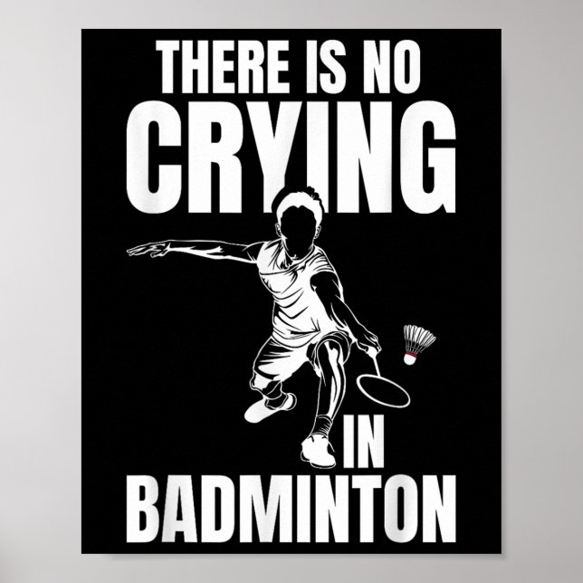 Badminton Match Luck Skill Team Shuttle Coach Badm Poster (Vorne)