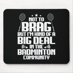 Badminton-Match-Shuttle Big Deal Badminton-Spieler Mousepad
