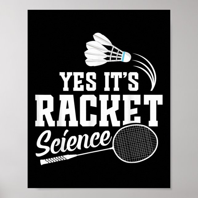 Badminton-Match-Shuttle Ja, es ist ein Badminton-S Poster (Vorne)