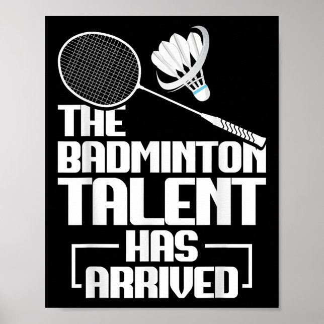Badminton Match Talent Shuttle Player Badminton  Poster (Vorne)