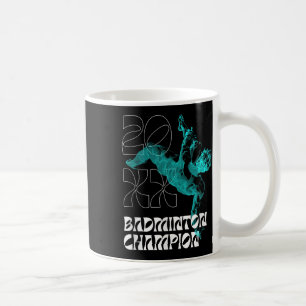 Badminton-Meister-Schläger-Shuttle-Turnier-Gewinne Kaffeetasse