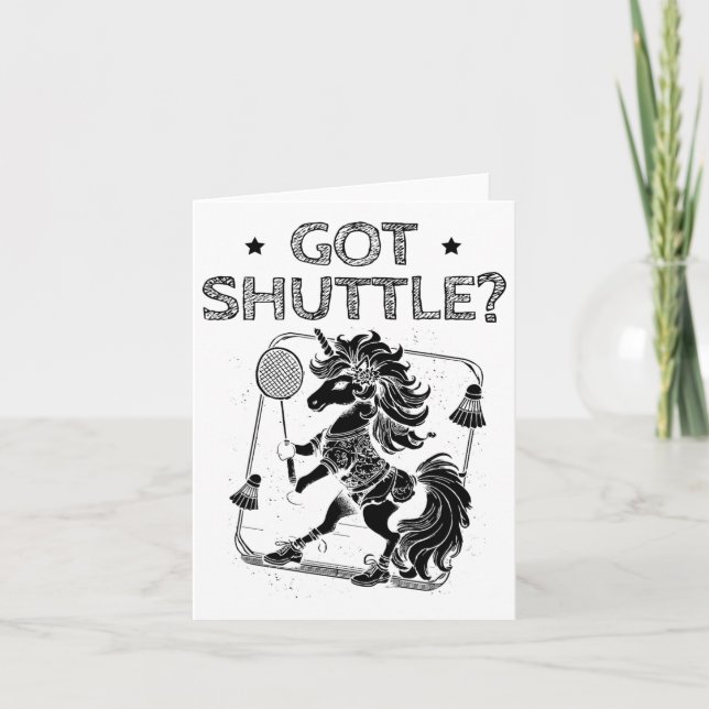 Badminton-Modus auf Shuttle-Racket Karte (Vorderseite)