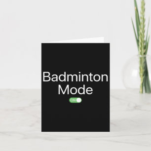 Badminton-Modus Auf Sports Athlet Smartphone-Desig Karte