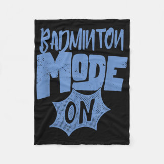 Badminton-Modus Ein Lustiger Badminton-Spieler  Fleecedecke