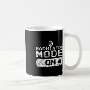 Badminton-Modus Ein Team Shuttle Spieler Trainer Kaffeetasse