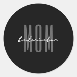 Badminton-Mutter Badminton Mama Birdie-Mutter Runder Aufkleber