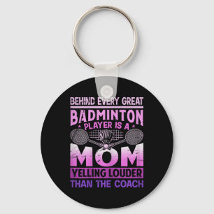Badminton-Mutter der Frauen - Lauter schreien als Schlüsselanhänger