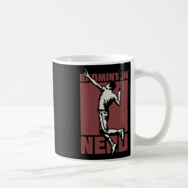 Badminton Nerd Shuttle Kaffeetasse (Rechts)