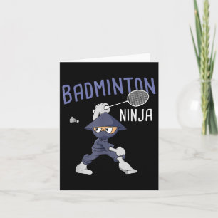 Badminton Ninja Kids Shuttle Boy Badminton Karte