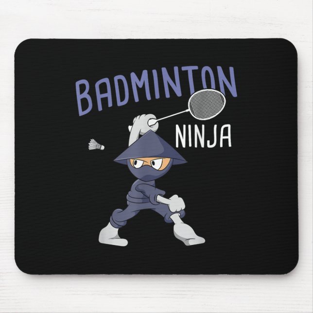 Badminton Ninja Kids Shuttle Boy Badminton  Mousepad (Vorne)
